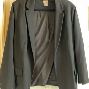 Chico's Classic Black Blazer Jacket Size 3